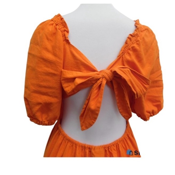 Who What Wear Vibrant Orange Maxi Skirt - Picture 4 of 7